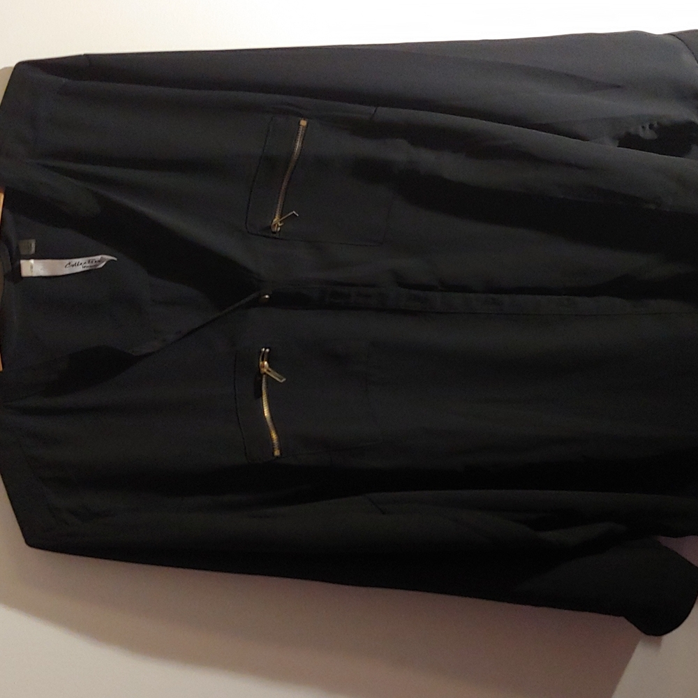 NWOT Black Button Up Blouse 2x